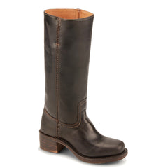 Campus Knee High Boots for Women Square Toe Casual Chunky Block Heel Tall Boots