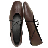 Women's Square Toe Ballet Flats Mary Jane Shoes