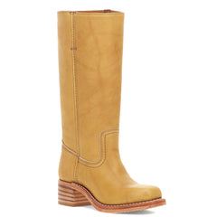 Campus Knee High Boots for Women Square Toe Casual Chunky Block Heel Tall Boots