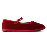 Velvet Ballet Flats for Women Cute Suede Round Toe Slip On Mary Jane Flats Casual Ballerina Shoes