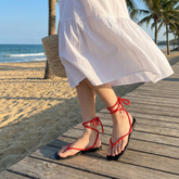 Rope Strappy Thong Flat Beach Sandals