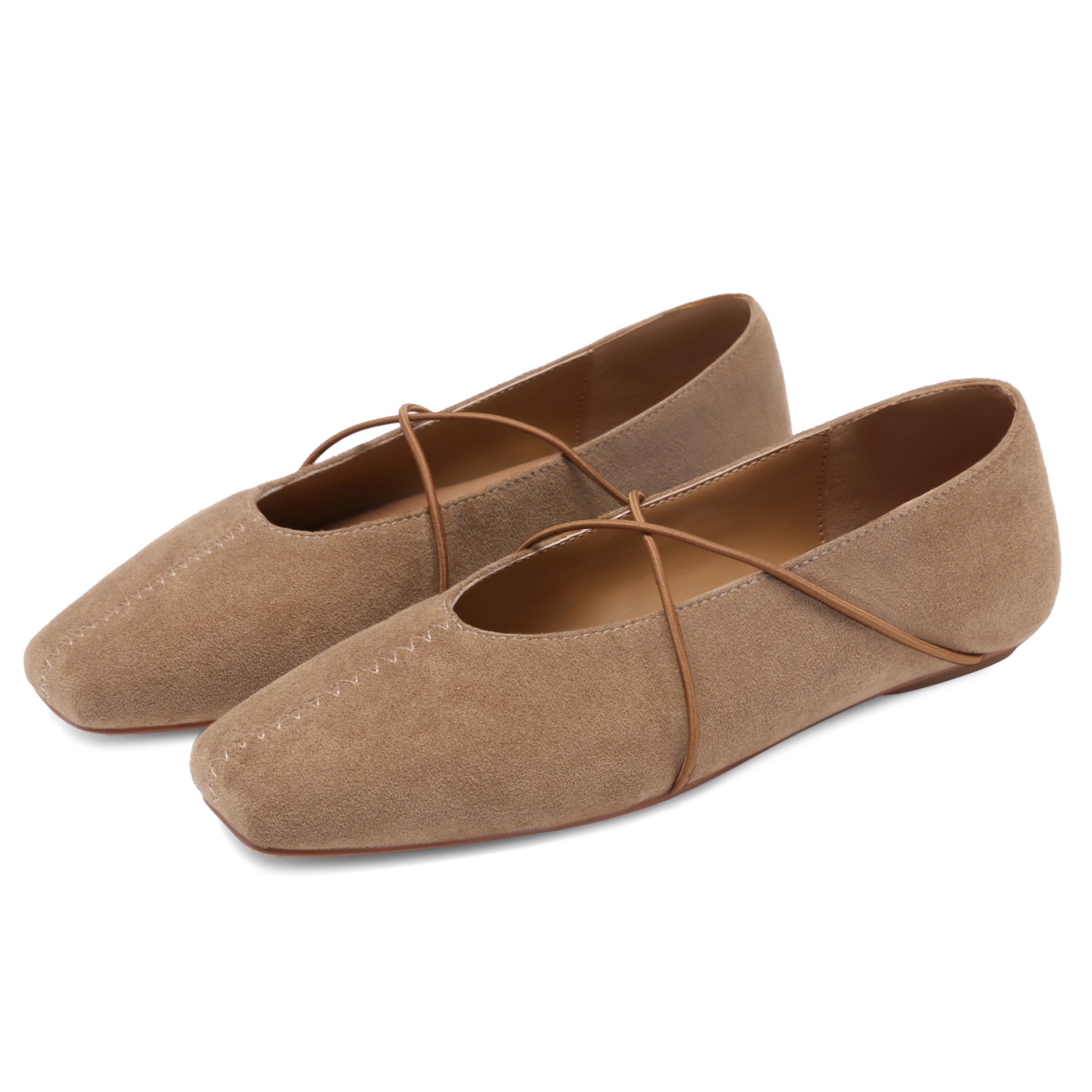 Women's Square Toe Ballet Flats Mary Jane Shoes