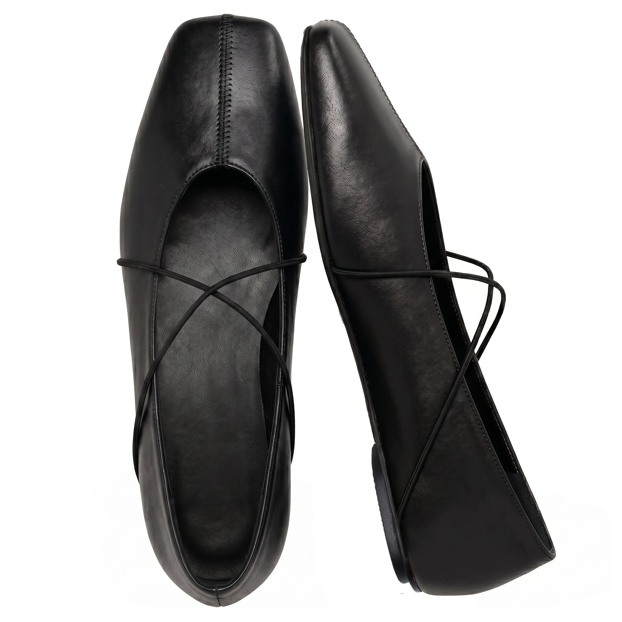 Women's Square Toe Ballet Flats Mary Jane Shoes