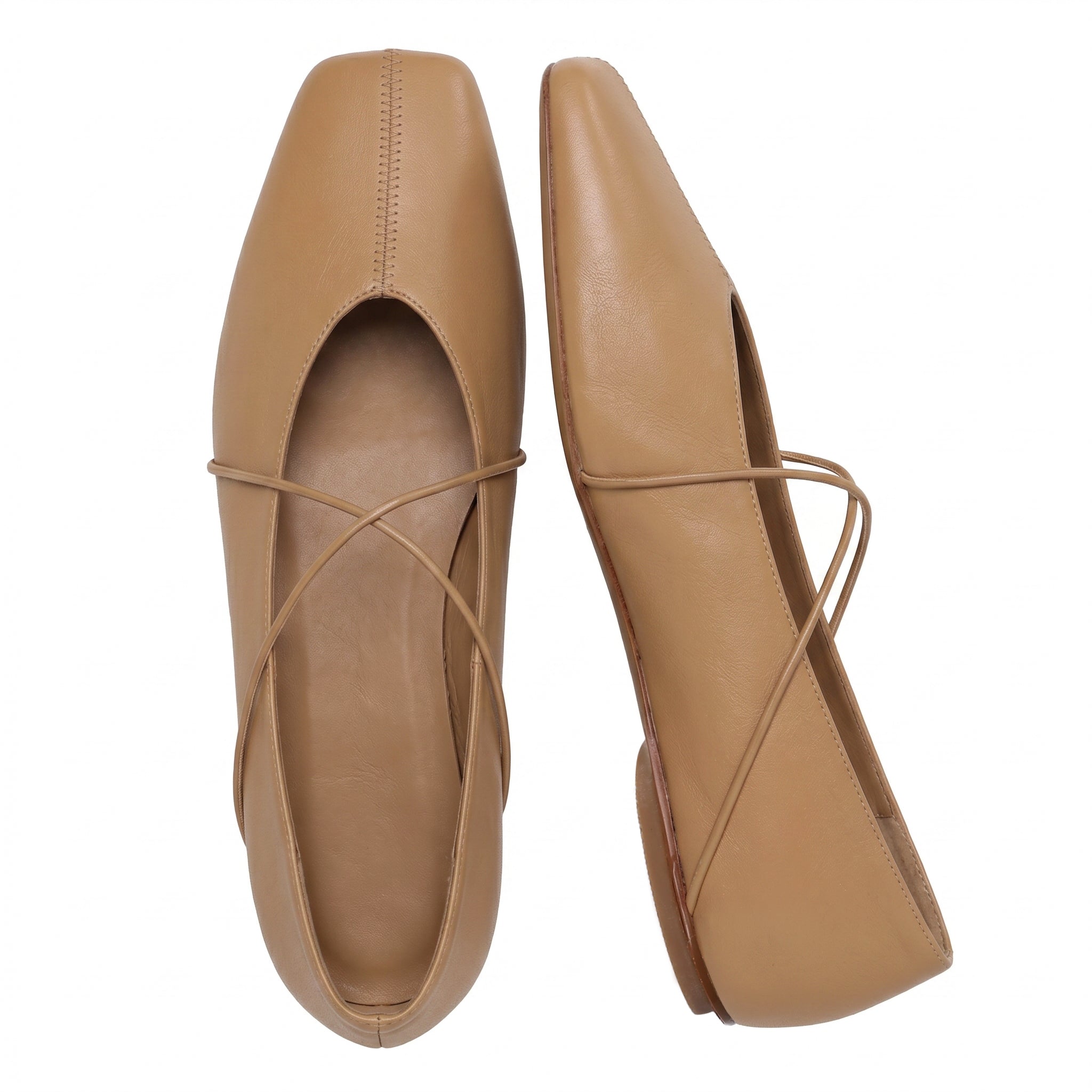 Women's Square Toe Ballet Flats Mary Jane Shoes