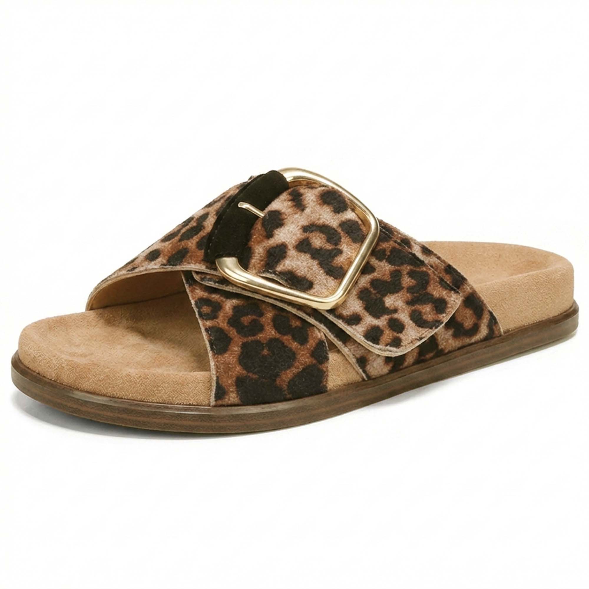 Buckle Straps Slide Flat Beach Sandals