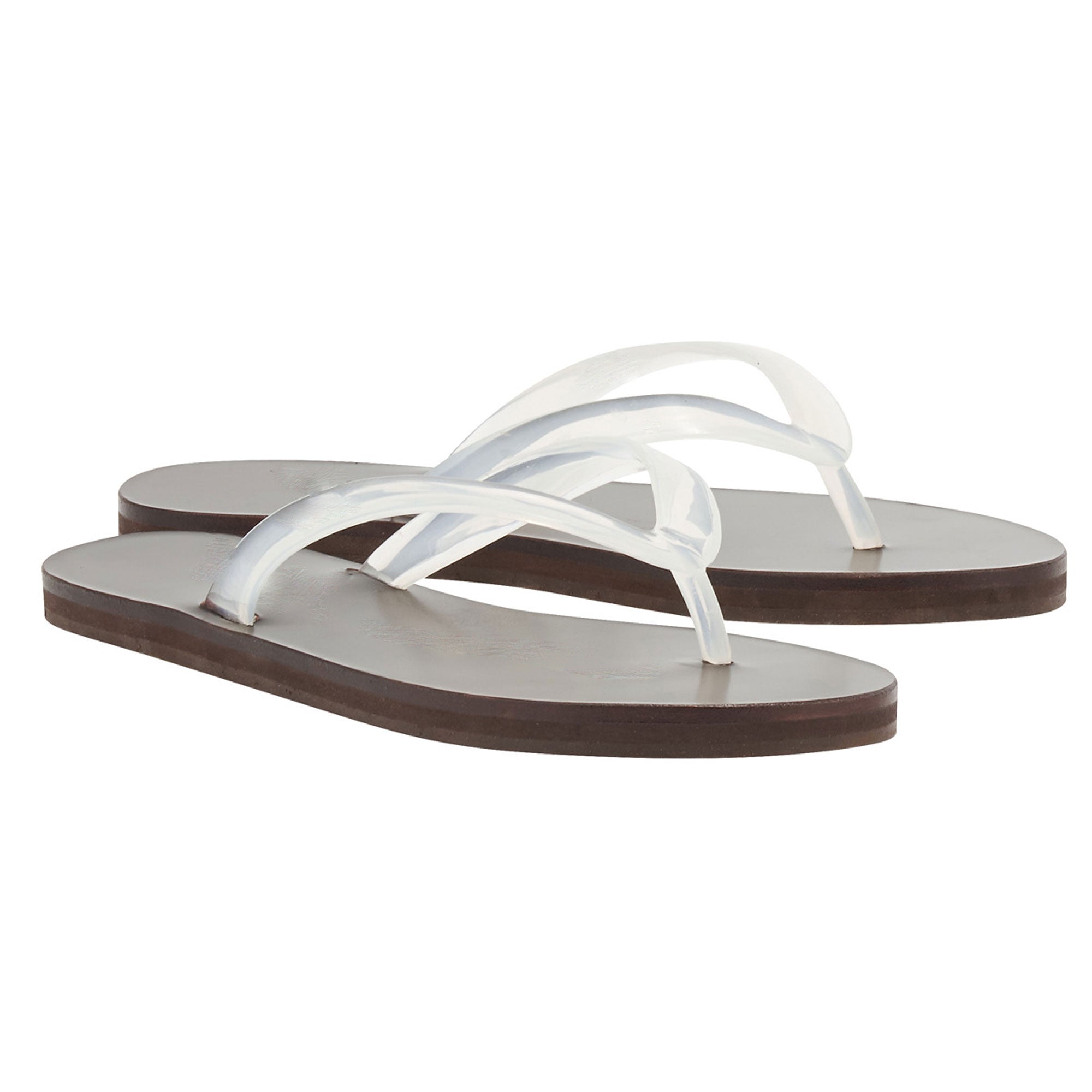 Thong Translucent Jelly Slides Jelly Beach Flip Flop For Women