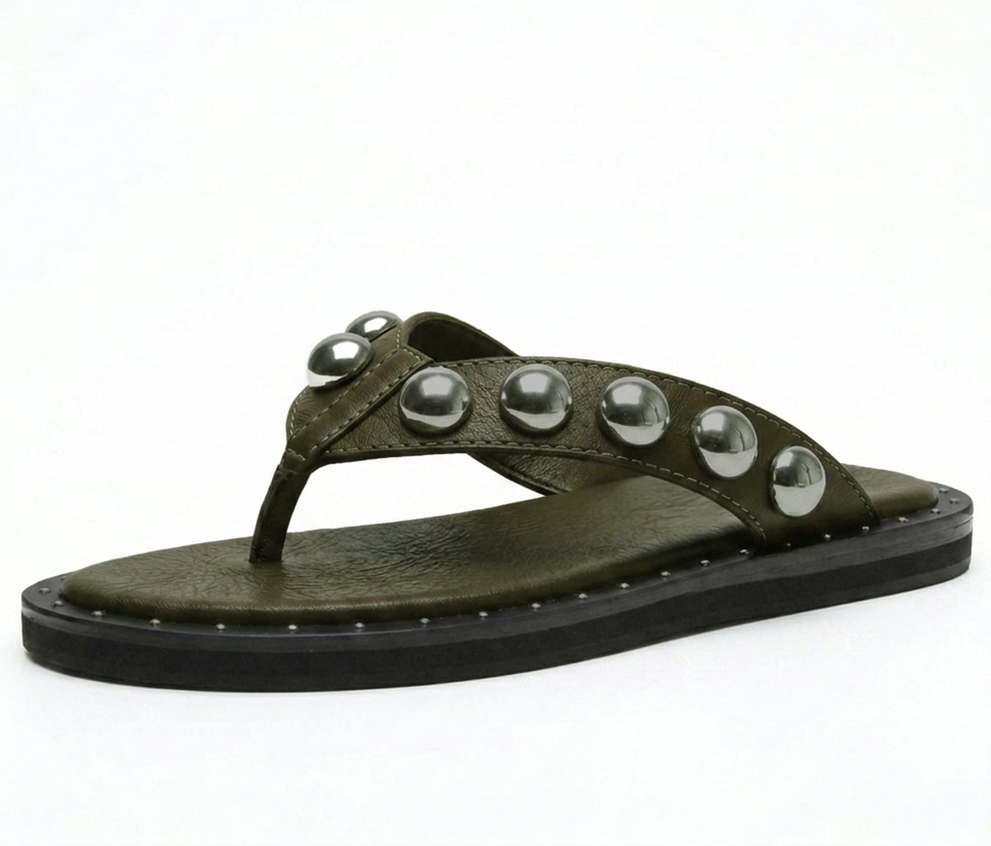 Flip Flop Studded Thong Slides Sandals