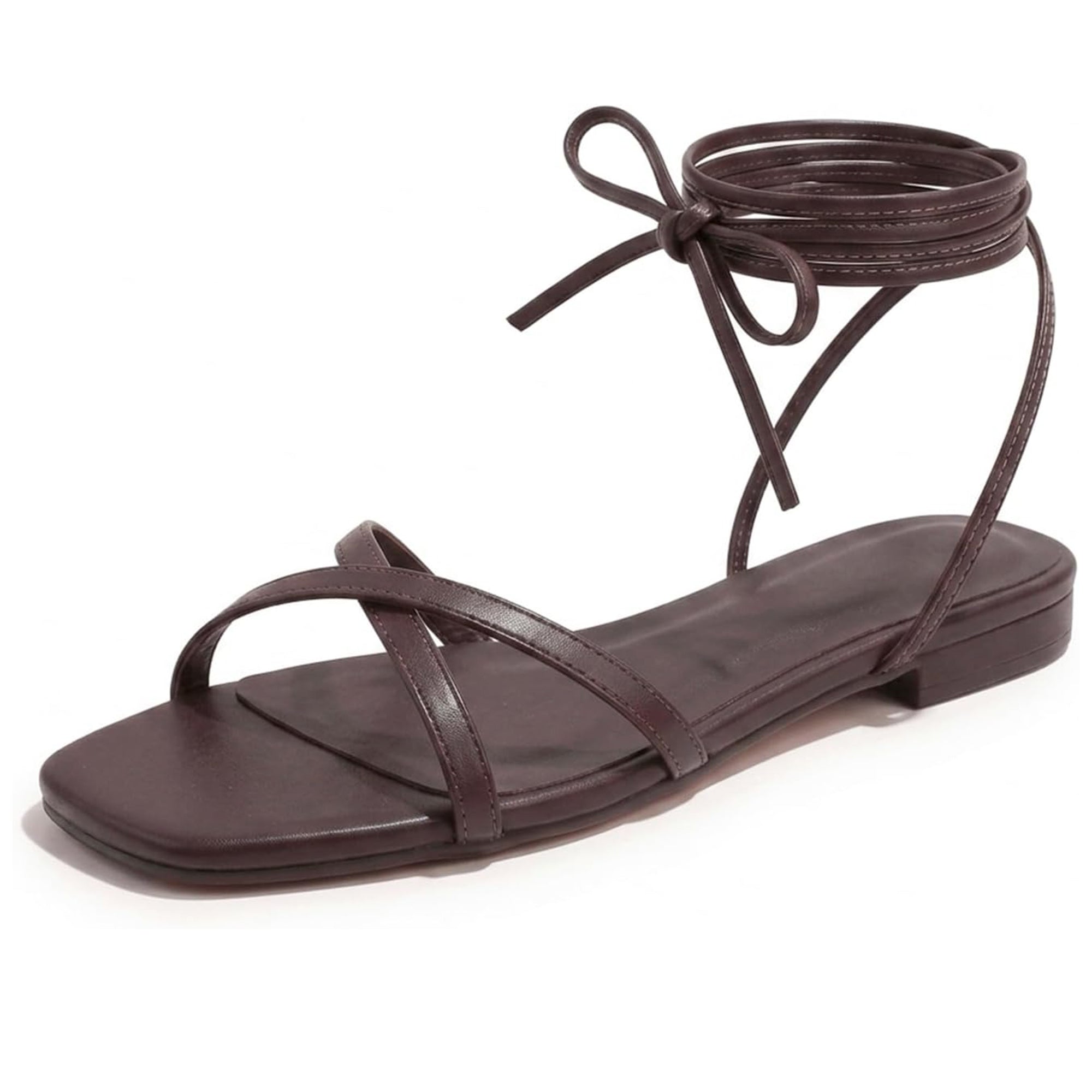 Slides Beach Flats Gladiator Wrap Strappy Sandals