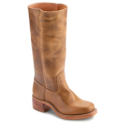 Campus Knee High Boots for Women Square Toe Casual Chunky Block Heel Tall Boots