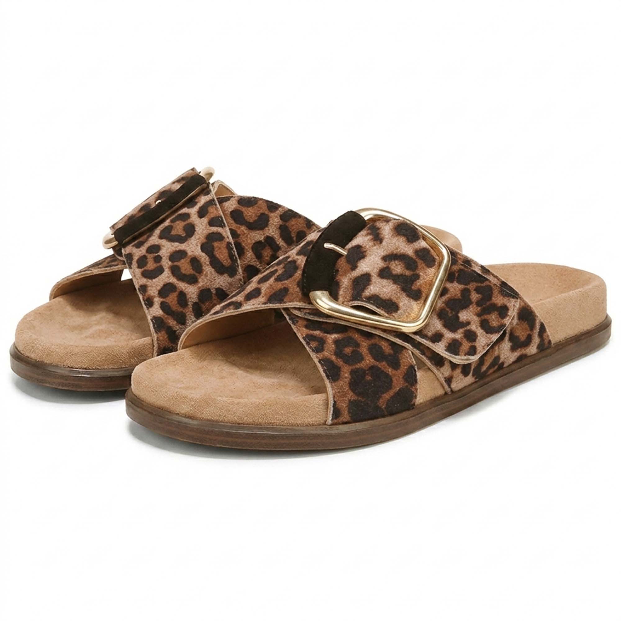 Buckle Straps Slide Flat Beach Sandals
