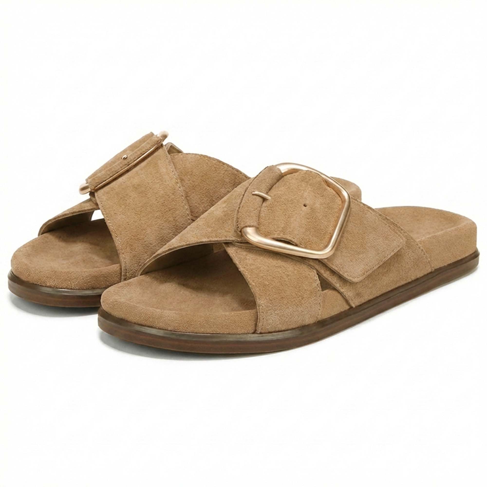 Buckle Straps Slide Flat Beach Sandals