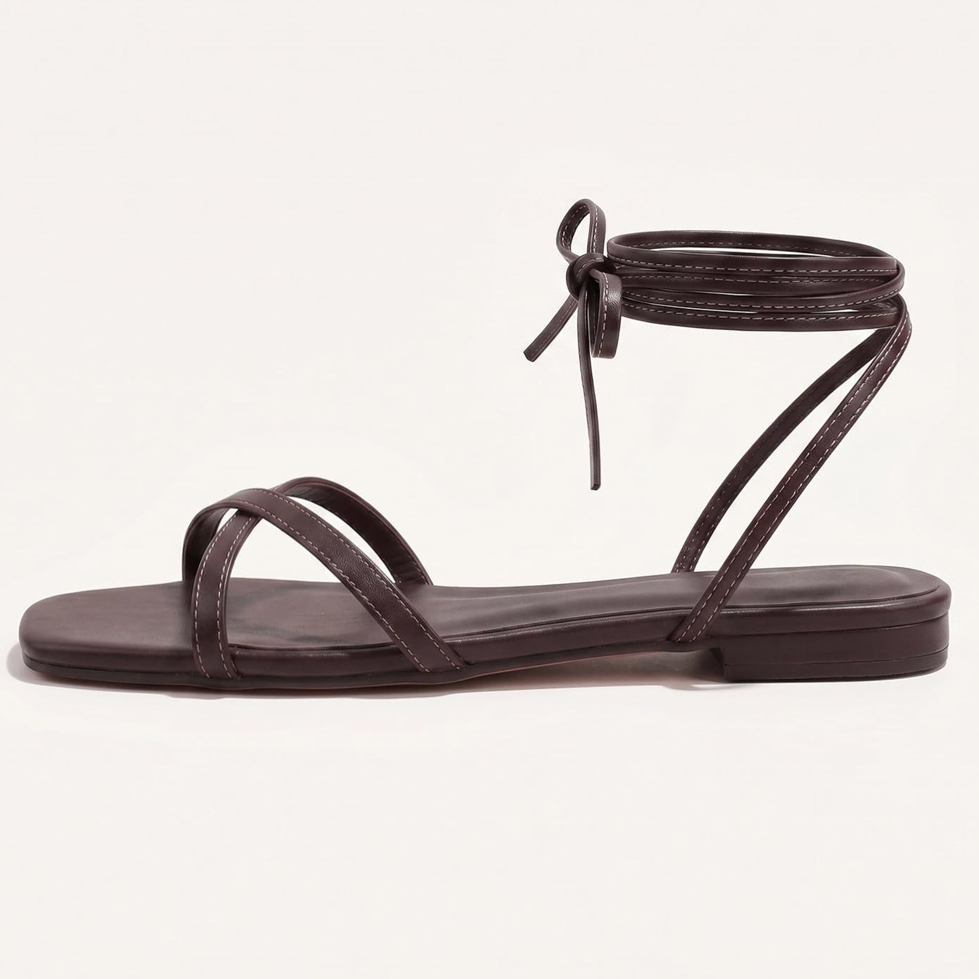 Slides Beach Flats Gladiator Wrap Strappy Sandals