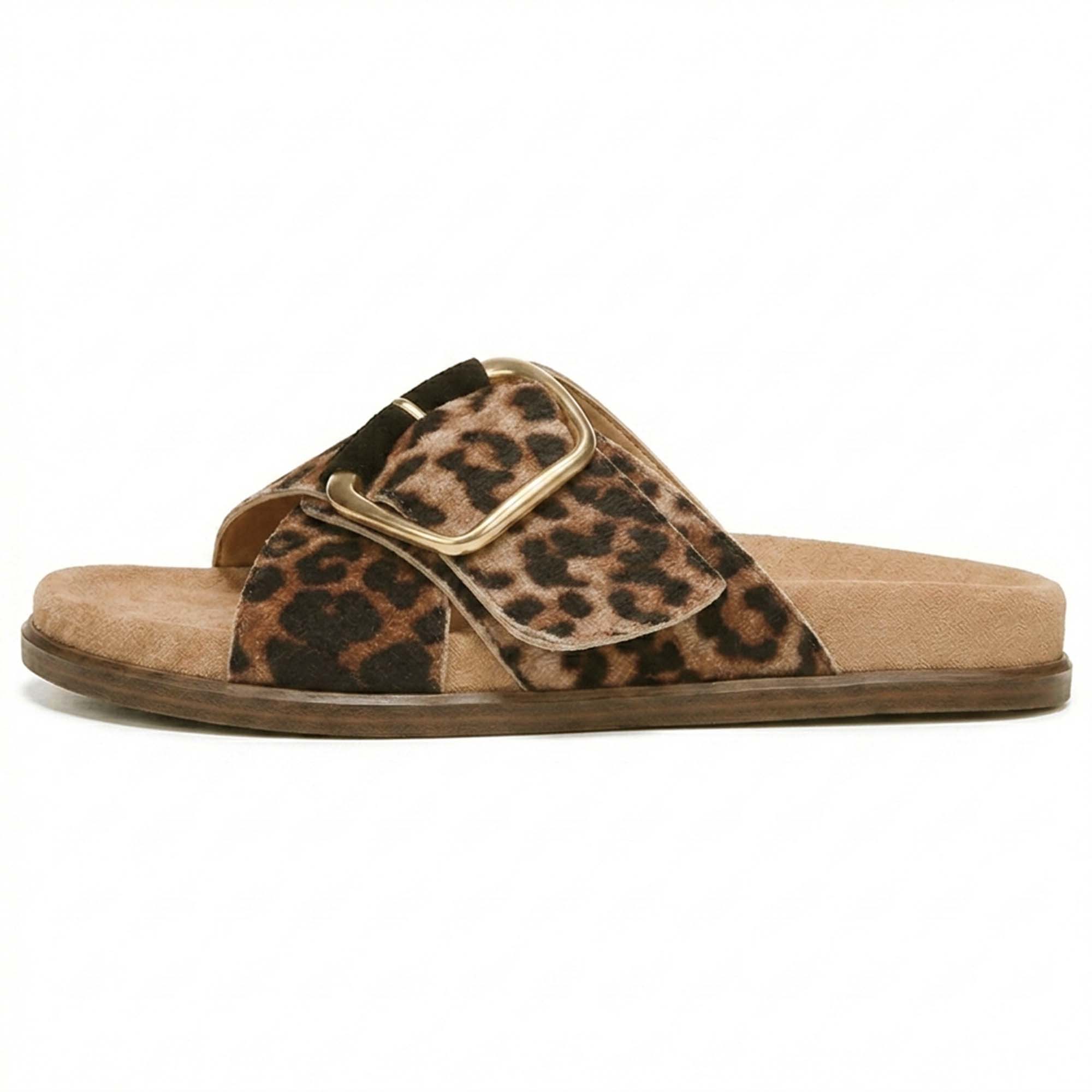 Buckle Straps Slide Flat Beach Sandals