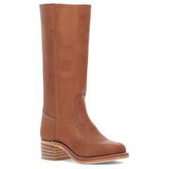 Campus Knee High Boots for Women Square Toe Casual Chunky Block Heel Tall Boots