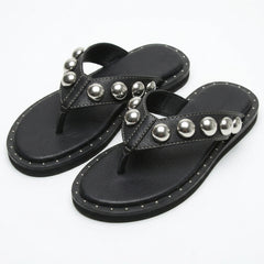 Flip Flop Studded Thong Slides Sandals