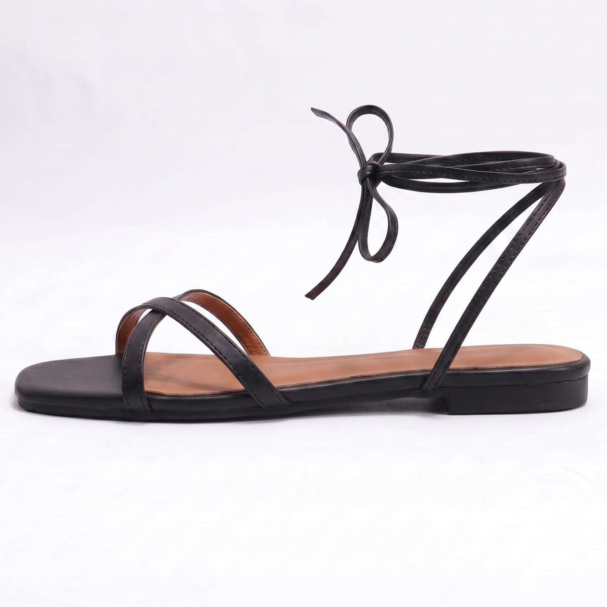 Slides Beach Flats Gladiator Wrap Strappy Sandals