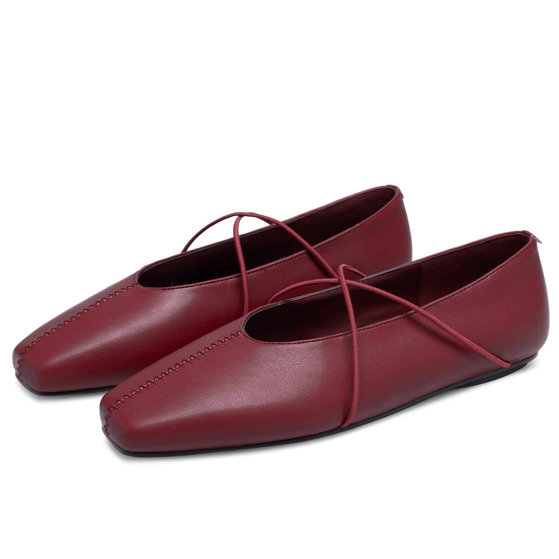 Women's Square Toe Ballet Flats Mary Jane Shoes