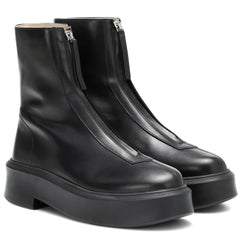 Platform Ankle Boots Chunky Block Heel Chelsea Fall Booties Winter Slip On Elastic Short Boots with Zipper