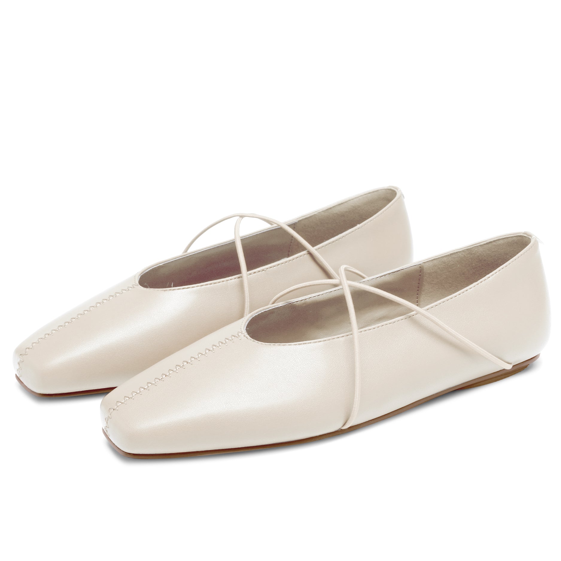 Women's Square Toe Ballet Flats Mary Jane Shoes