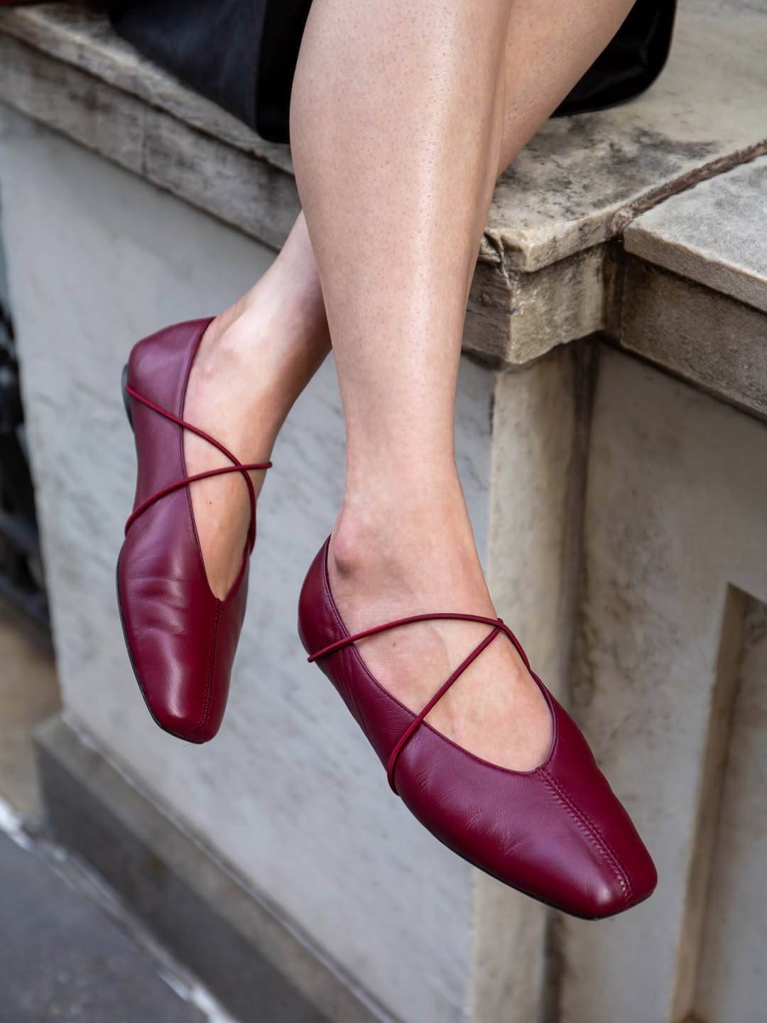 Women's Square Toe Ballet Flats Mary Jane Shoes
