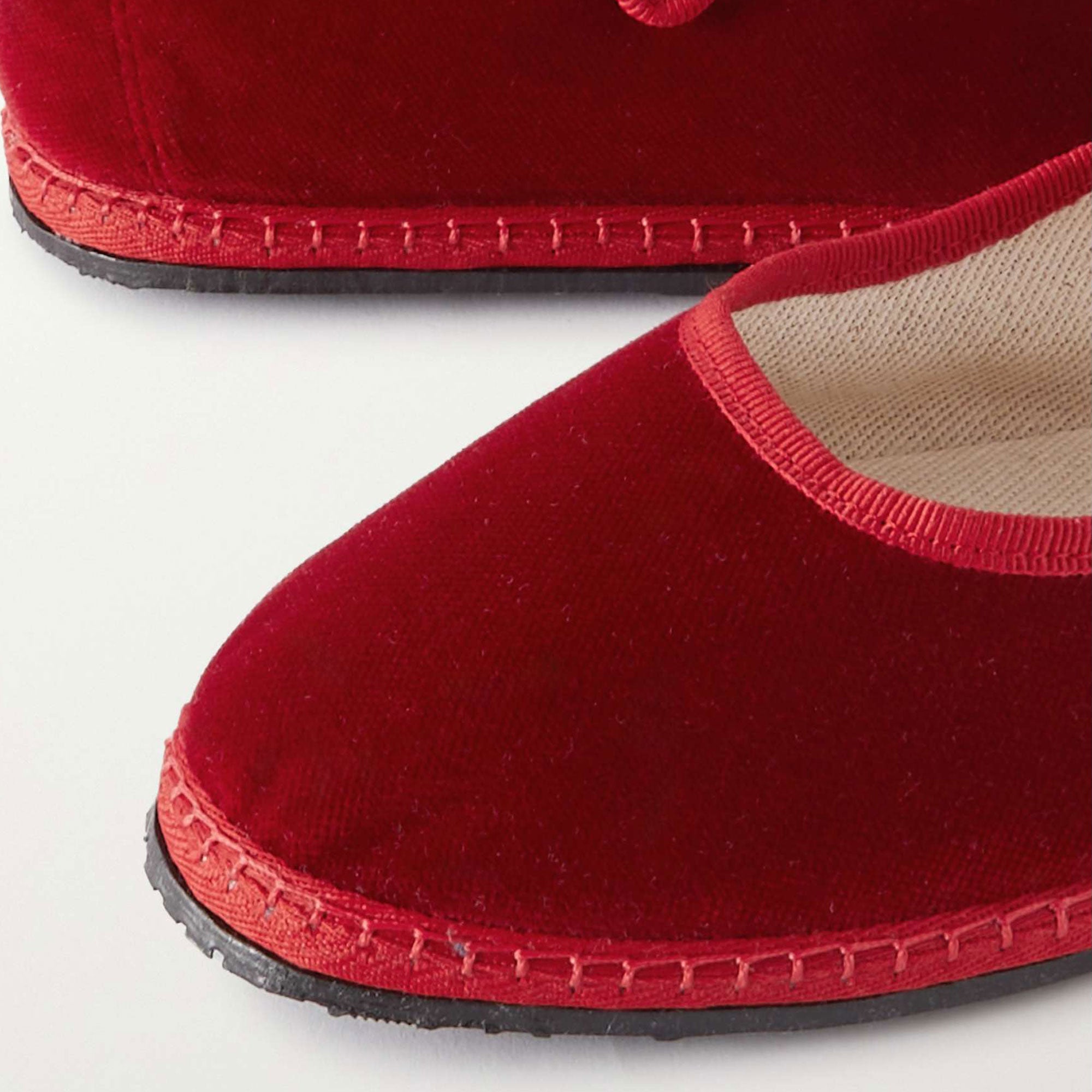 Velvet Ballet Flats for Women Cute Suede Round Toe Slip On Mary Jane Flats Casual Ballerina Shoes