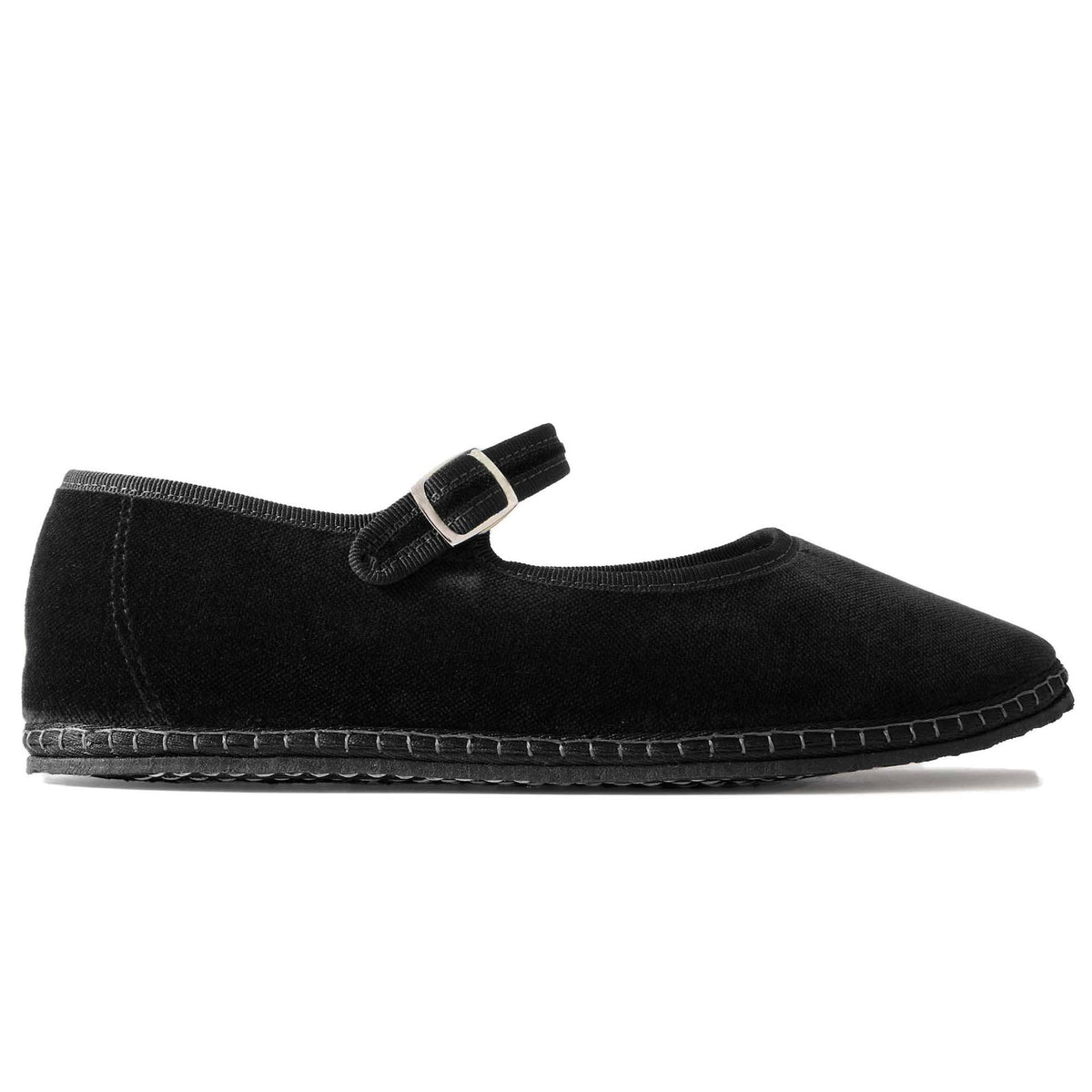 Velvet Ballet Flats for Women Cute Suede Round Toe Slip On Mary Jane Flats Casual Ballerina Shoes