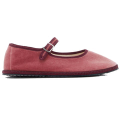 Velvet Ballet Flats for Women Cute Suede Round Toe Slip On Mary Jane Flats Casual Ballerina Shoes