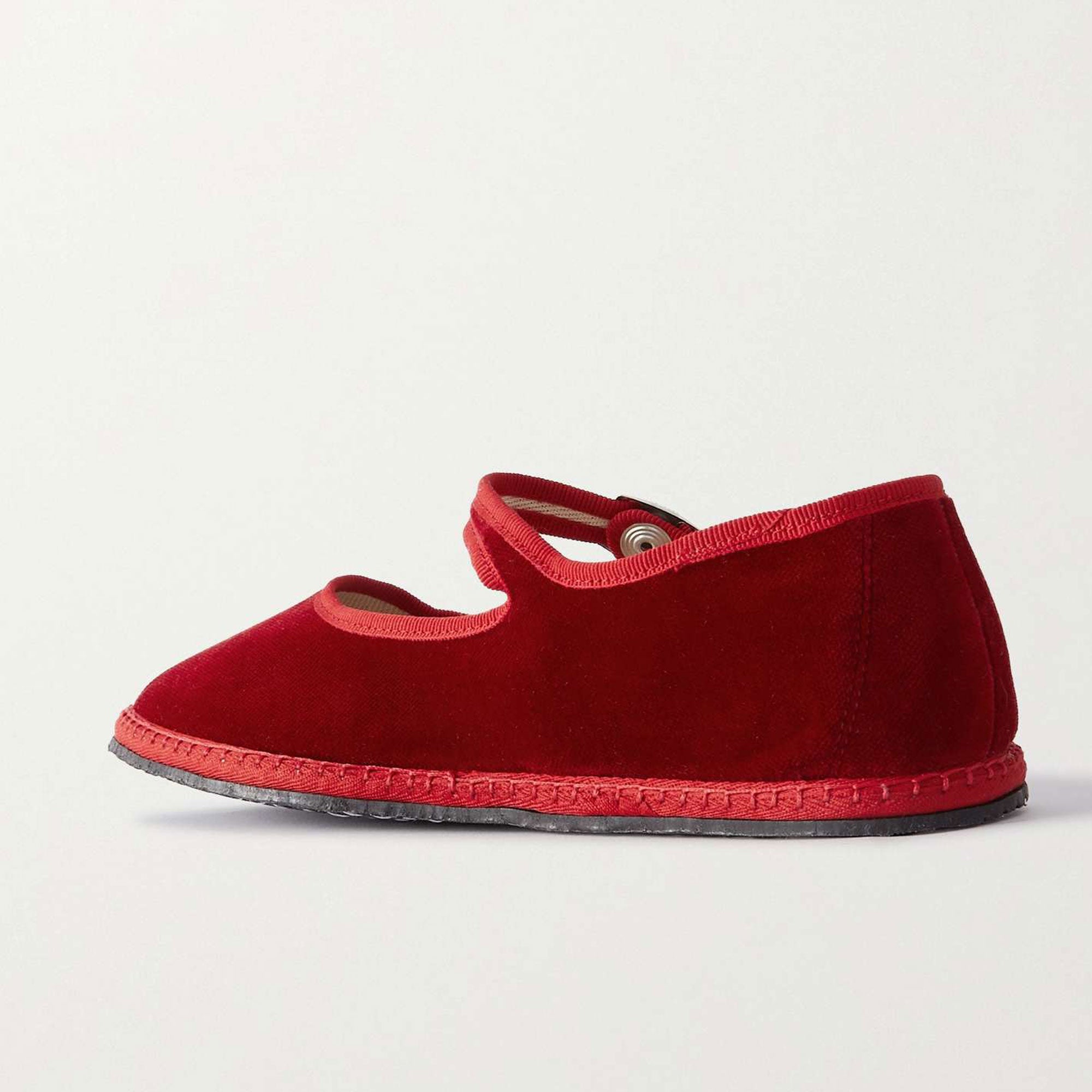 Velvet Ballet Flats for Women Cute Suede Round Toe Slip On Mary Jane Flats Casual Ballerina Shoes