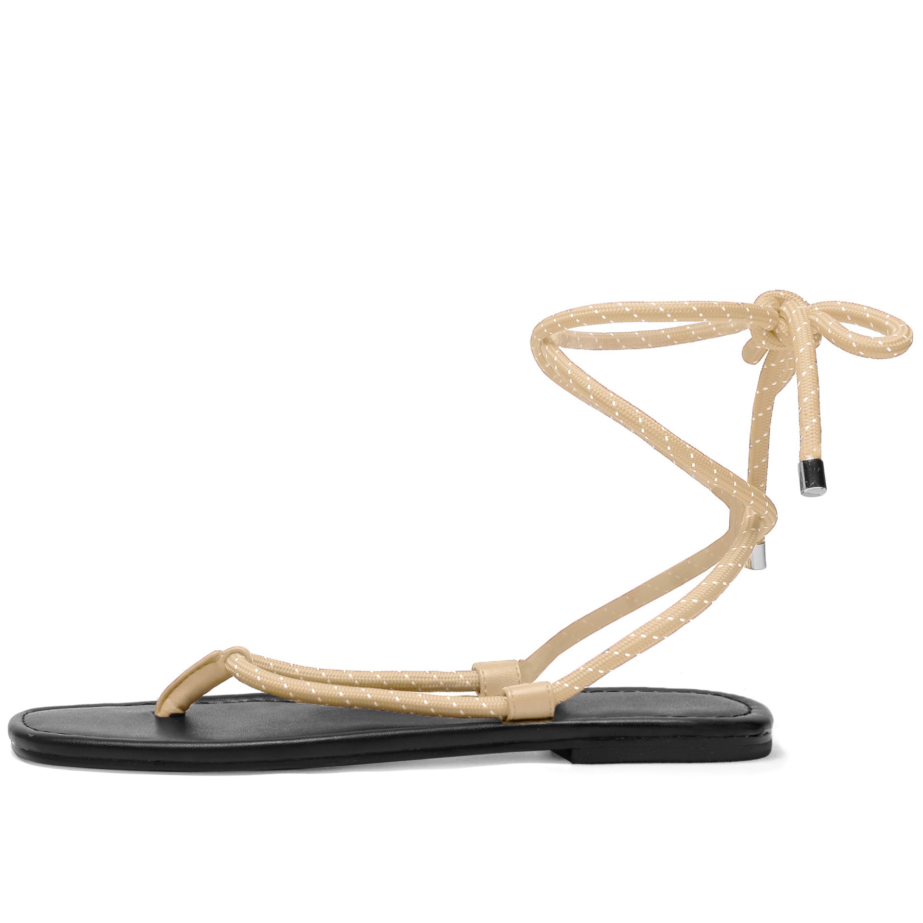 Rope Strappy Thong Flat Beach Sandals