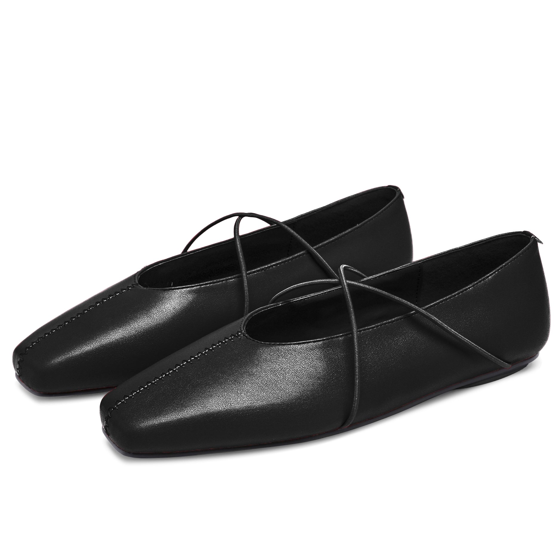 Women's Square Toe Ballet Flats Mary Jane Shoes