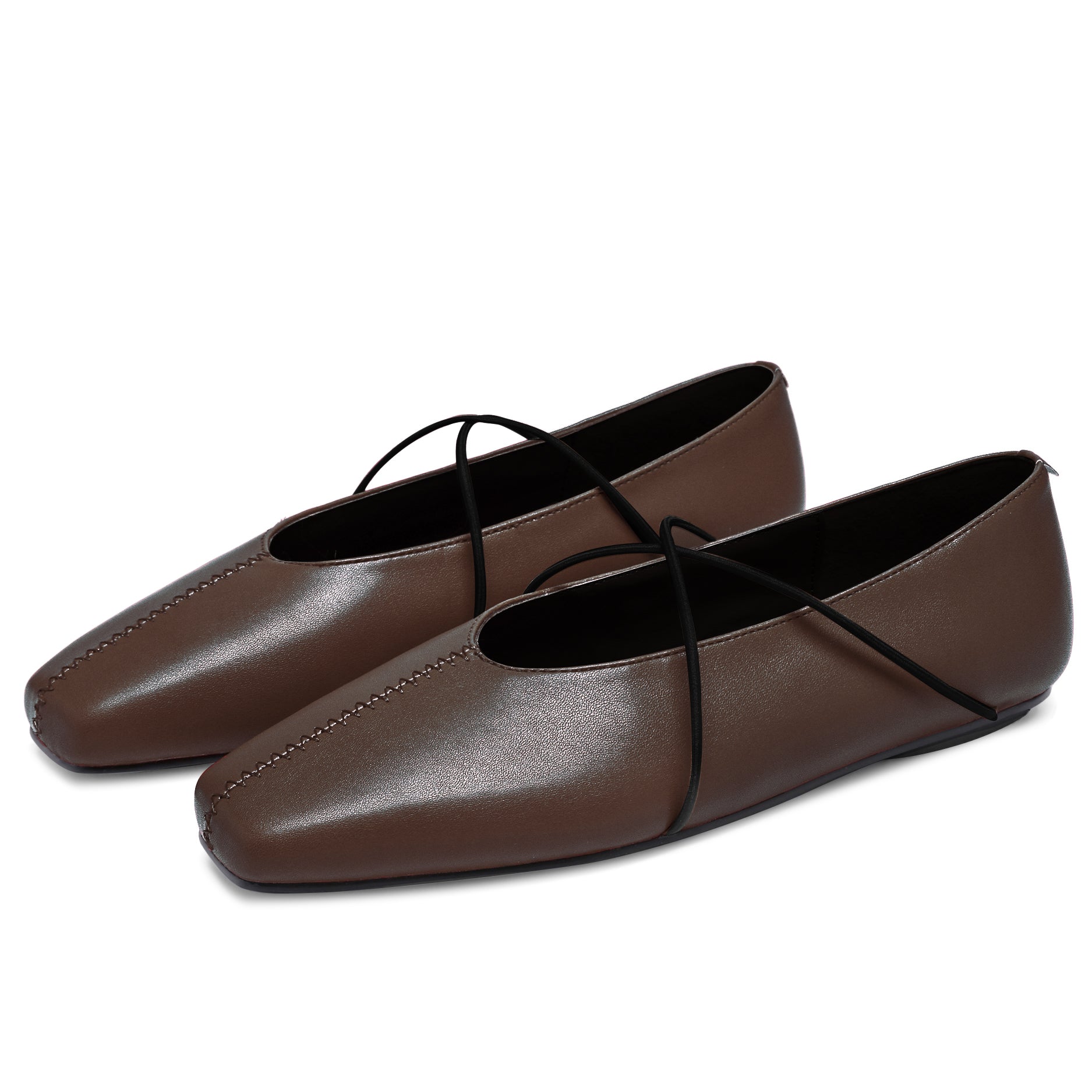 Women's Square Toe Ballet Flats Mary Jane Shoes