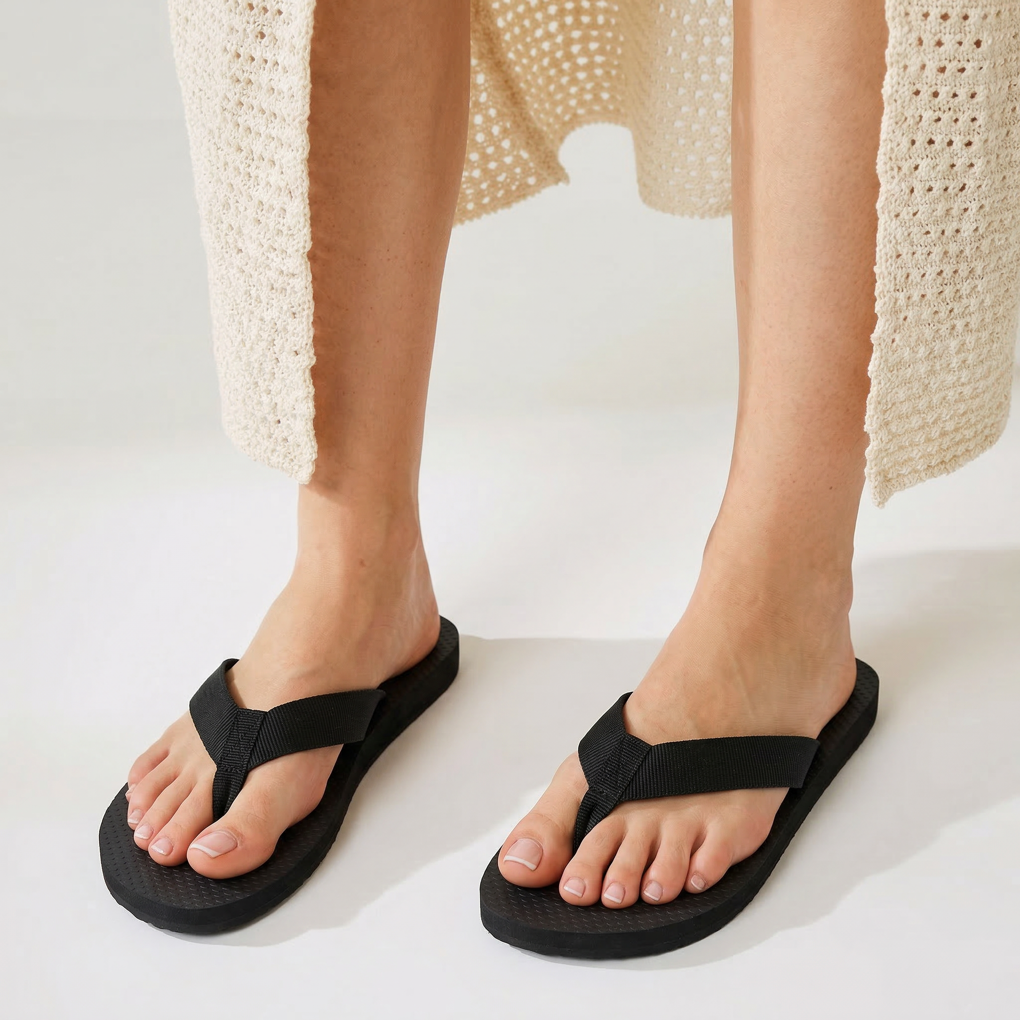 Beach Flip Flop Sandals Rubber Thong Flats