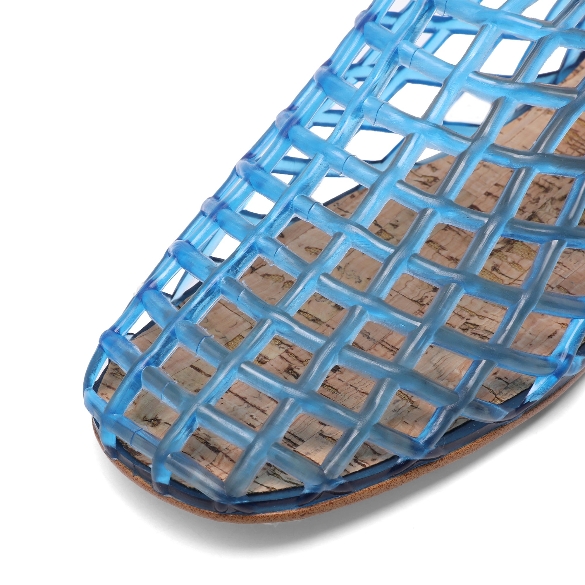 Jelly Mesh Ballet Flats Clear Hollow Beach Sandals
