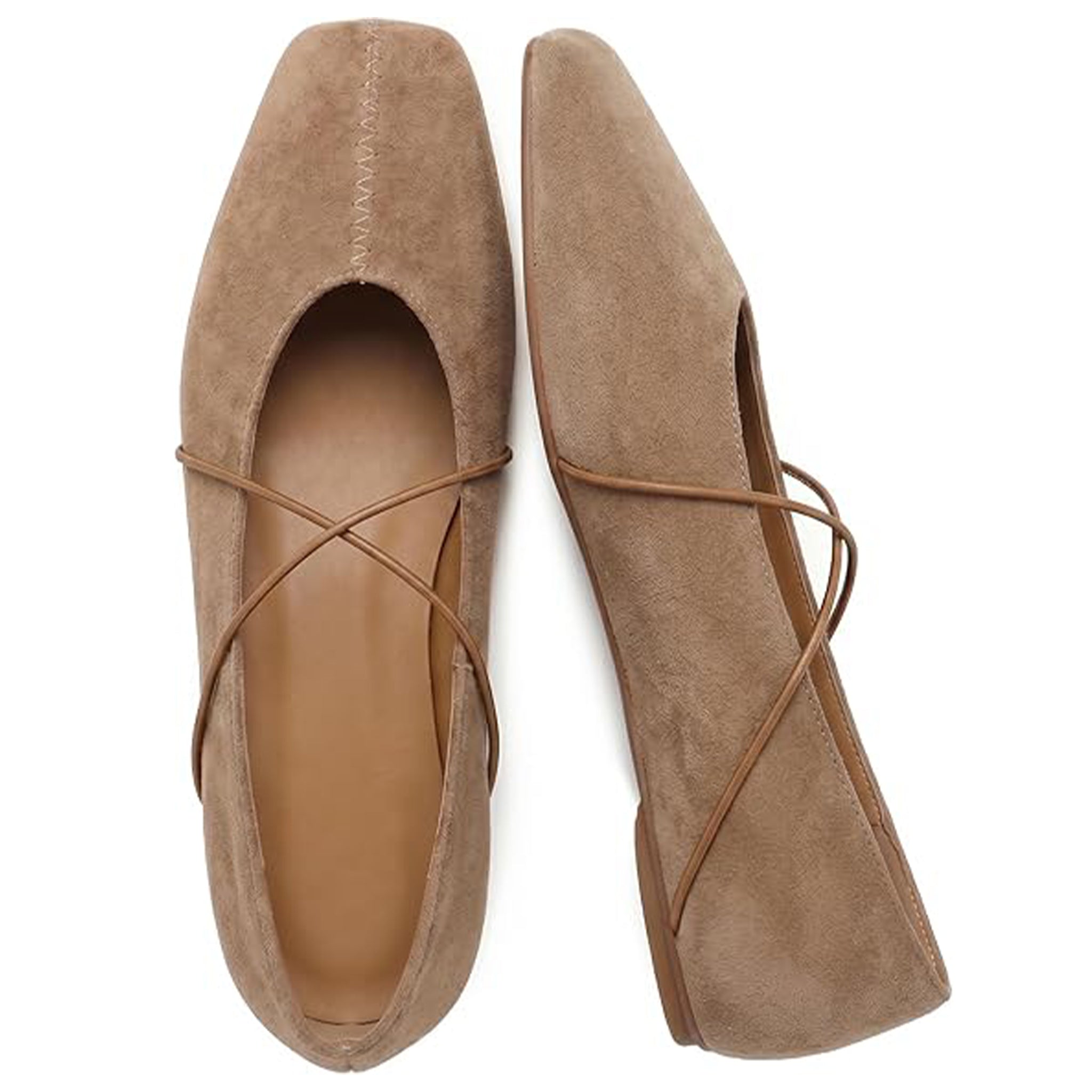 Women's Square Toe Ballet Flats Mary Jane Shoes