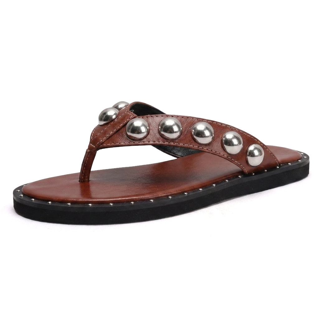 Flip Flop Studded Thong Slides Sandals