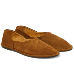 Suede Ballet Flats for Women Round Toe Slip On Casual Ballerina Shoes