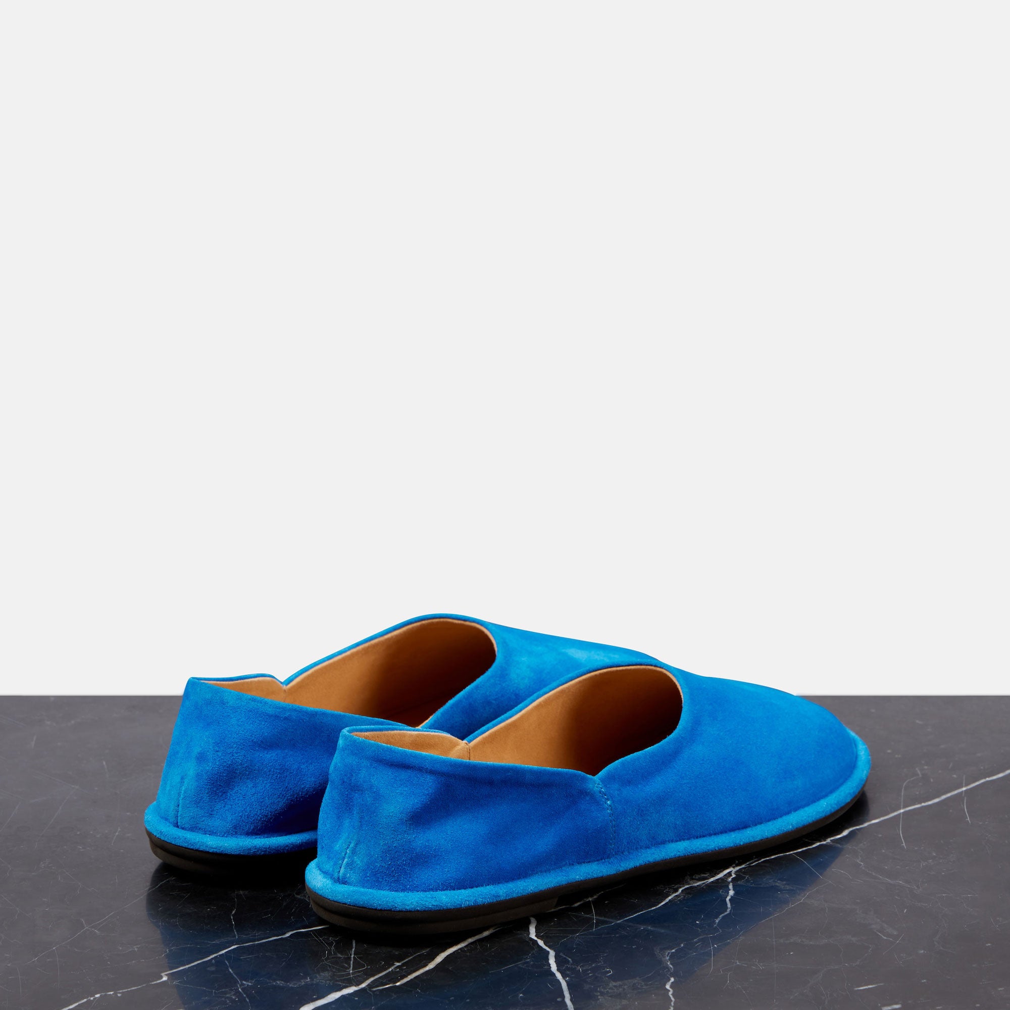 Suede Ballet Flats for Women Round Toe Slip On Casual Ballerina Shoes