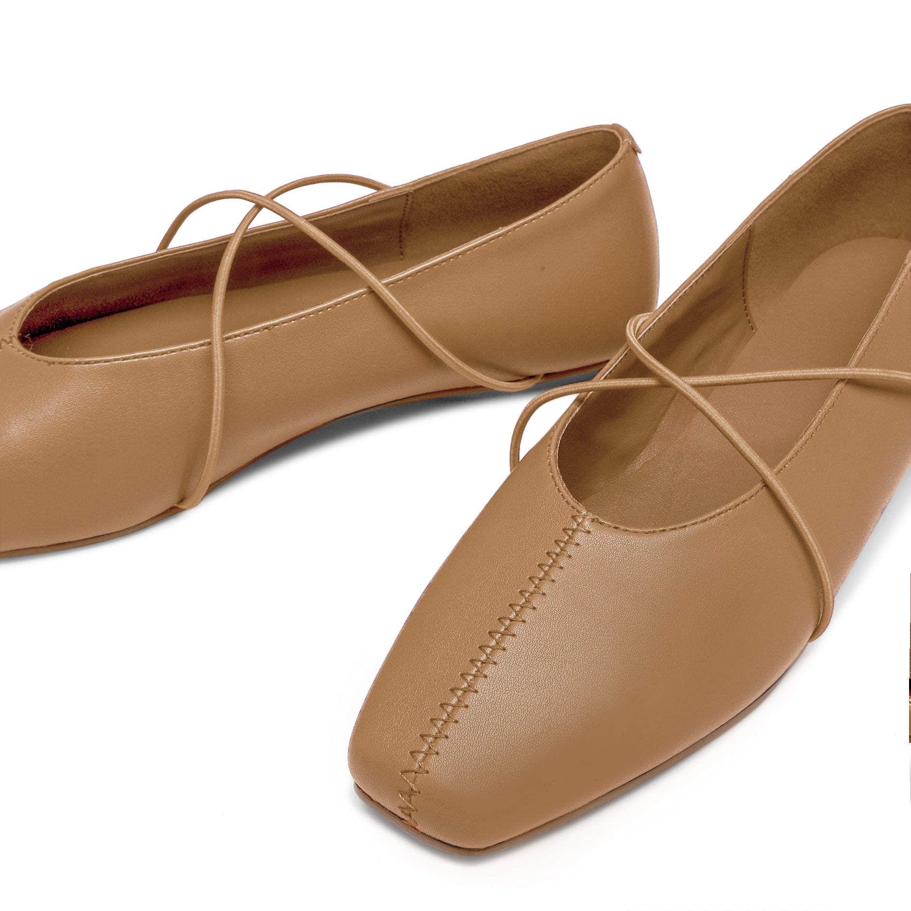Women's Square Toe Ballet Flats Mary Jane Shoes