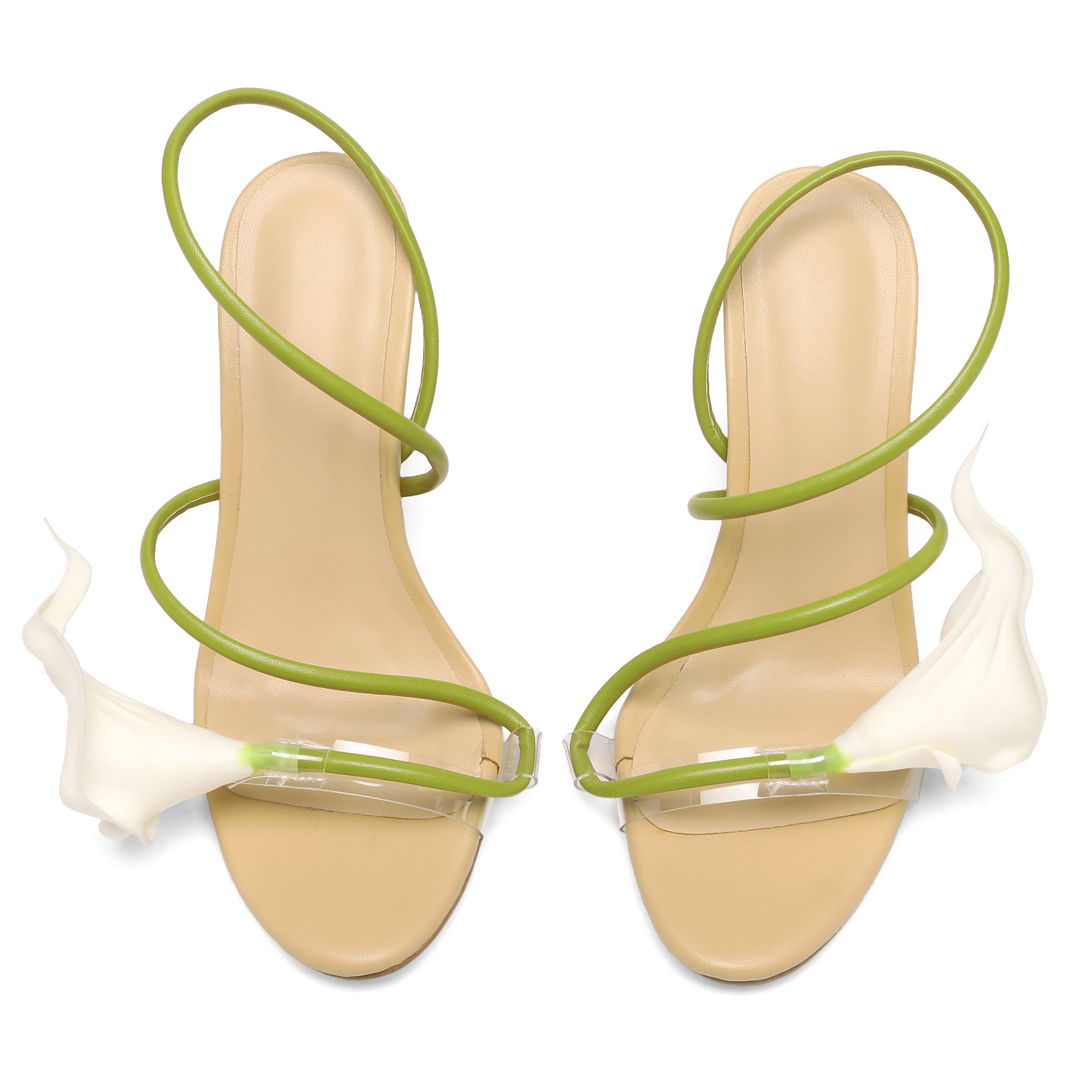 Flower High Heels Calla Lily Heeled Sandals