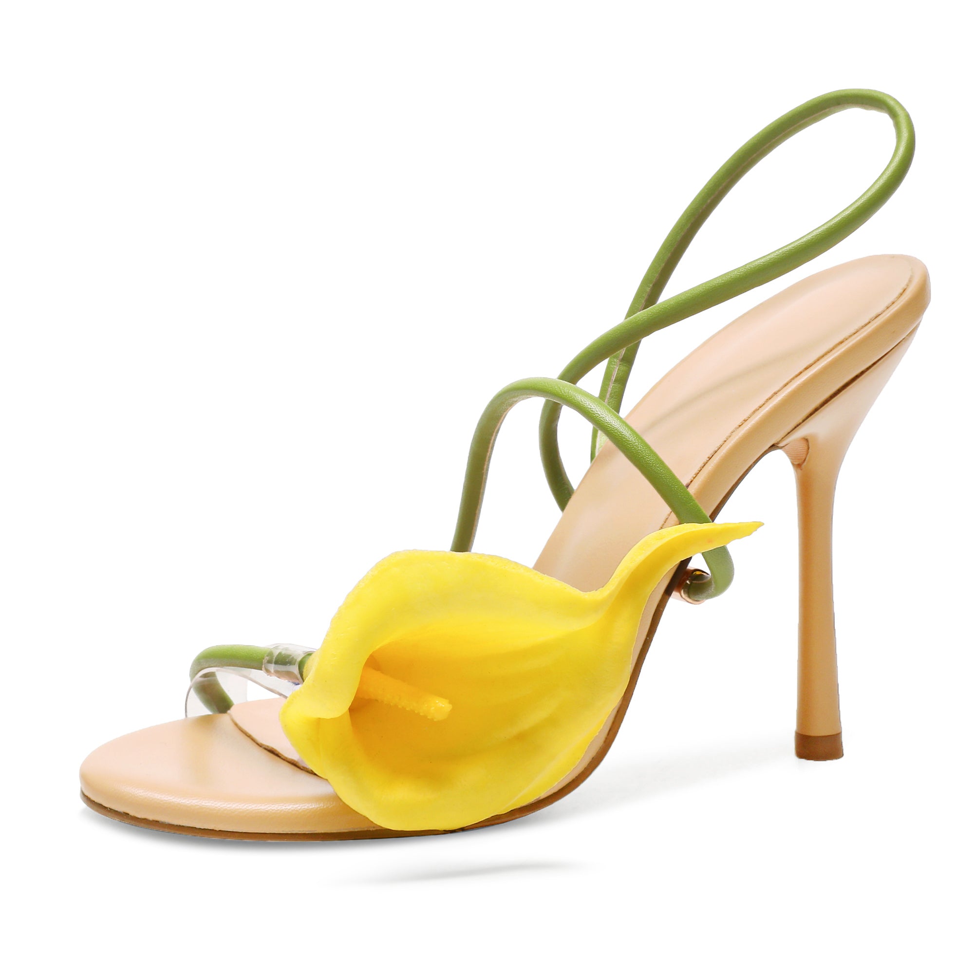 Flower High Heels Calla Lily Heeled Sandals