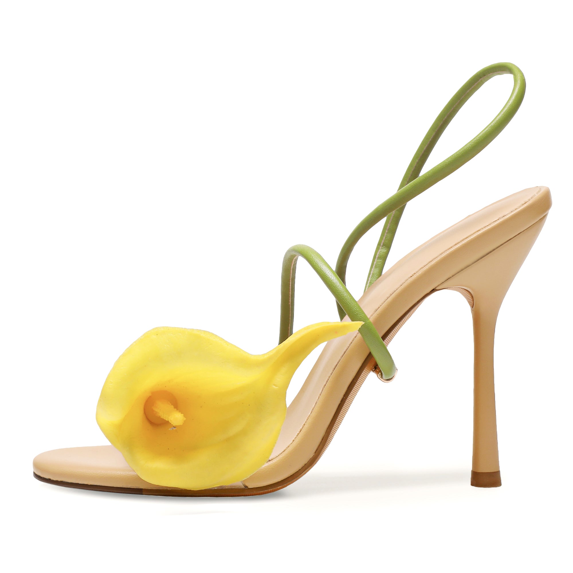 Flower High Heels Calla Lily Heeled Sandals
